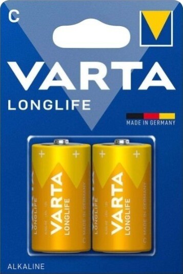 Varta Longlife C Batteri 2-Pack Alkalisk 1,5 V