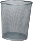 Papirkurv 19 Ltr Ø291x356 Mm Sølv,6 Stk/Krt