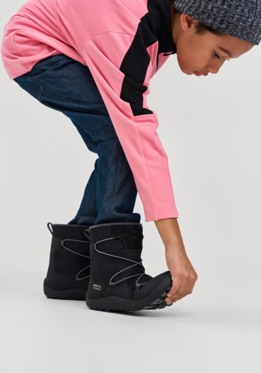 Reima Ensilumi Barefoot Jr Vintersko, Svart, 40