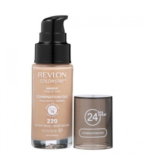 Revlon Colorstay 220 Natural Beige Foundation for Combination/Oily Skin med SPF 15, 30 ml Revlon Colorstay 220 Natural Beige Foundation for Combination/Oily Skin med SPF 15, 30 ml