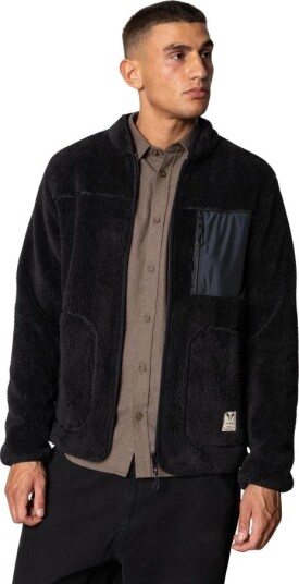 Fat Moose Wood Fleece Jacket - Black - XXL