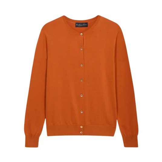 Brooks Brothers Dame Strikkevarer Oransje M, Brooks Brothers Dame Strikkevarer Oransje M,