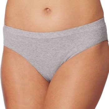 Schiesser Truser Pure Rib Organic Cotton Rio Briefs Lysgrå 38 Dame