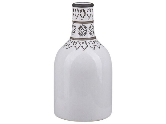 Beliani Vase 25 Cm Hvit Ankon