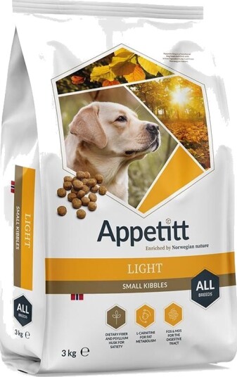 Appetitt Hundemat Light Tørrfôr 12 kg Uten Korn
