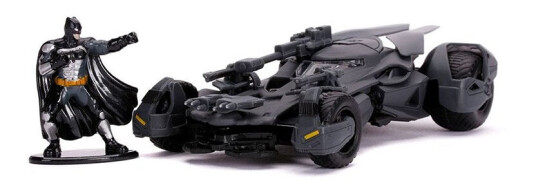 DC Comics Batman Kjøretøy 1:32 Justice League Batmobil med Batman figur DC Comics Batman Kjøretøy 1:32 Justice League Batmobil med Batman figur