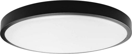 V Tac Taklampe Rund 36W Led 35 Cm Overflate Ip44 Svart Vt 8630B 4000K 3820 Lm