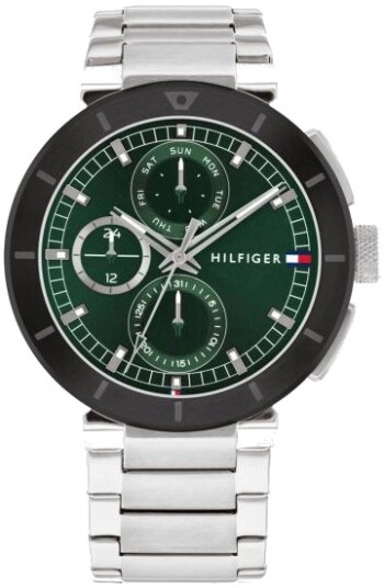 Tommy Hilfiger Herreklokke 1792117 Lorenzo Grønn/Stål Ø44 mm