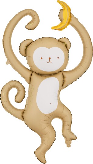 Partydeco Folieballong Ape med Banan FB384