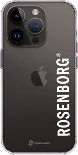 Phonecases3D iPhone 14 Pro RBK Clear case -mobildeksel, svart