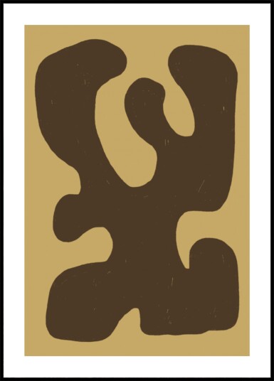 Fluid Organic Form Plakat / 40x50