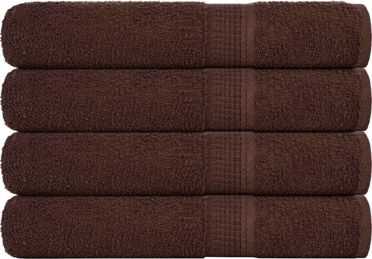 vidaXL Badstuhåndklær FROGN 4 stk brun 80x200 cm 360 gsm vidaXL Badstuhåndklær FROGN 4 stk brun 80x200 cm 360 gsm