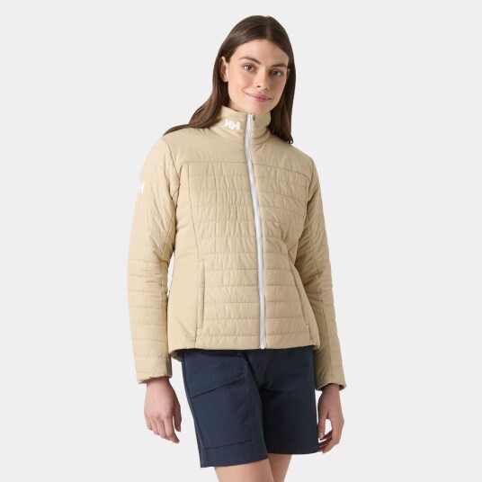 Helly Hansen Dame Crew Insulator 2.0 Fôret Seilerjakke Beige L