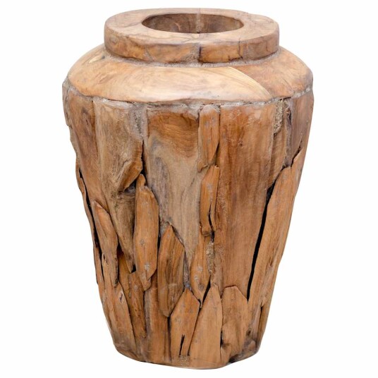Vidaxl Dekorasjonsvase 40x60 Cm Heltre Teak
