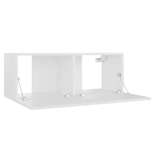 vidaXL TV-benk hvit 80x30x30 cm sponplate