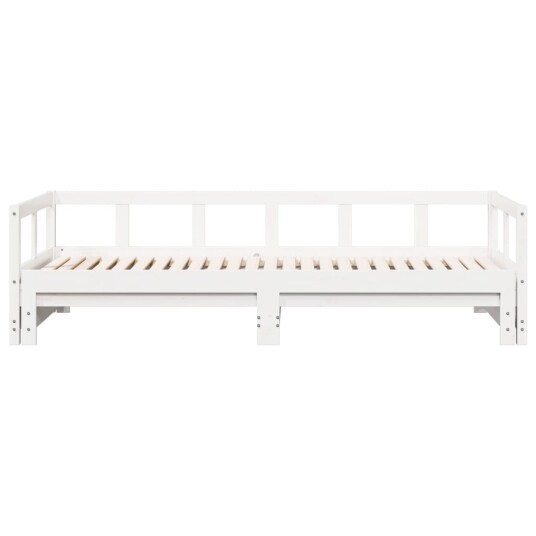 Dagseng uten madrass hvit 80x200 cm heltre furu 8721158358370