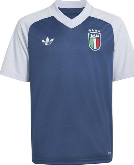 Italia Trenings T skjorte Pre Match Borte   Navy Barn   adidas størrelse 152 cm