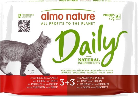 Almo Nature Daily Meny Mixpakke 5 2 Sorten 24 X 70 G
