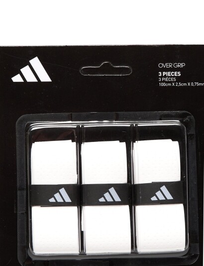 adidas Tennis Adidas Overgrip 3 Pack   White   ONE SIZE