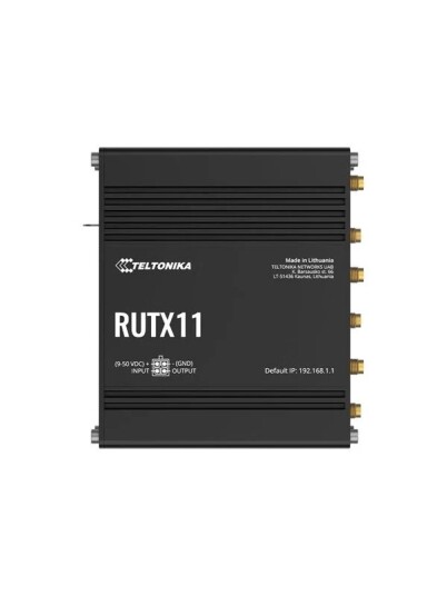 Teltonika RUTX11 wireless router WWAN Bluetooth Wi Fi 5 3G 4G desktop Bluetooth 4.0 LE RUTX11240000 Teltonika RUTX11 wireless router WWAN Bluetooth Wi Fi 5 3G 4G desktop Bluetooth 4.0 LE RUTX11240000