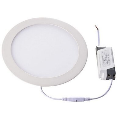 LEDlife 11W LED panel downlight - Hull: Ø18 cm, Mål: Ø20 cm, 230V - Dimbar : Ikke dimbar, Kulør : Varm