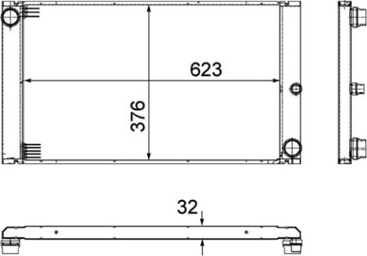 MAHLE CR 766 000P Radiator motorkjøling MAHLE CR 766 000P Radiator motorkjøling