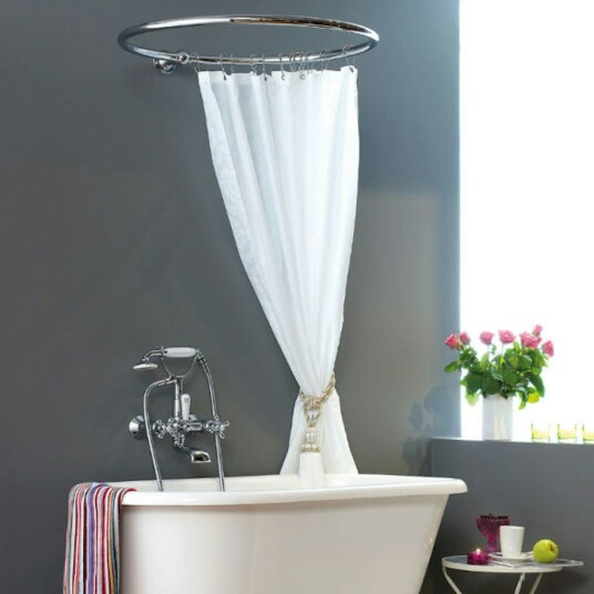 Dusjforhengstang Sanova Orion Rund Krom, Diameter: 70 cm