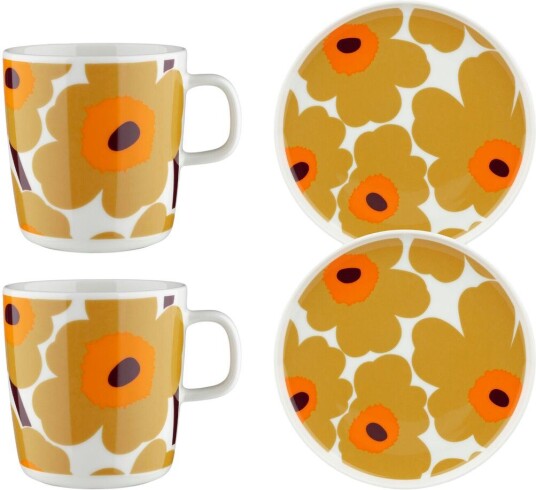 Marimekko Unikko frokostsett Beige