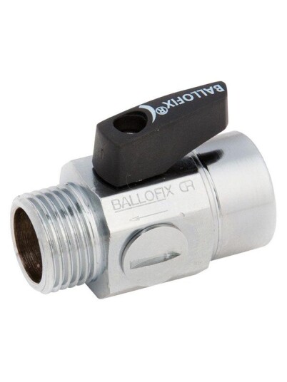 Broen Filterfix 1/2" Muffe/Nippel med Håndtak i Stål