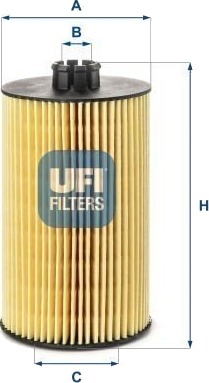 UFI 25.245.00 Oljefilter UFI 25.245.00 Oljefilter
