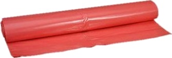 Sæk 120Ltr B760xl1030mm 55My Strong Rød,15 Rl X 10 Stk/Krt