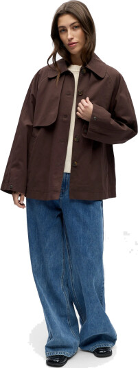 Object Objpaula Re L/S Trench Jacket Noos Brown 38