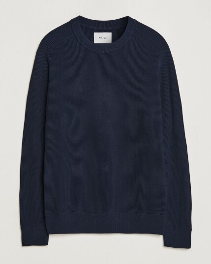 NN07 Kevin Cotton Knitted Sweater Navy Blue NN07 Kevin Cotton Knitted Sweater Navy Blue