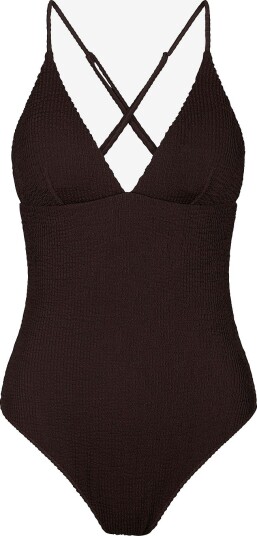 Neo Noir   Badedrakt Skin Sand Crepe Swimsuit   Brun