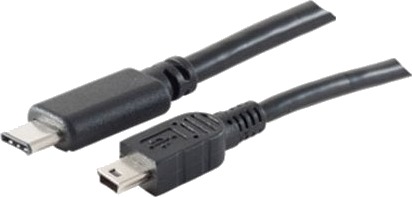 Shiverpeaks Bs77144-1.0 1 M Usb C Mini-Usb B Hankjønn/Hankjønn 0,48 Gbit/S Sort
