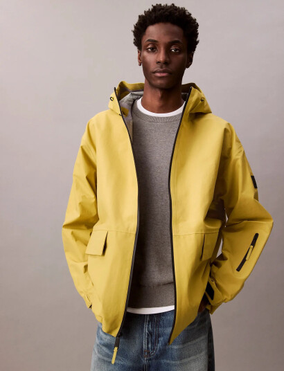 Calvin Klein Jeans Ls Nylon Oxford Rlxd Sport Jacke - Yellow - M Calvin Klein Jeans Ls Nylon Oxford Rlxd Sport Jacke - Yellow - M