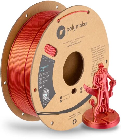Polymaker Polylite Dual Silk Pla Sunset (Silk Gold/silk Red)
