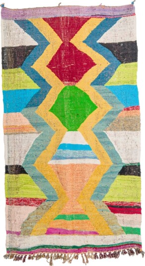 Marokkansk Boucherouite teppe 125 x 230 cm Størrelse: 125 x 230 cm