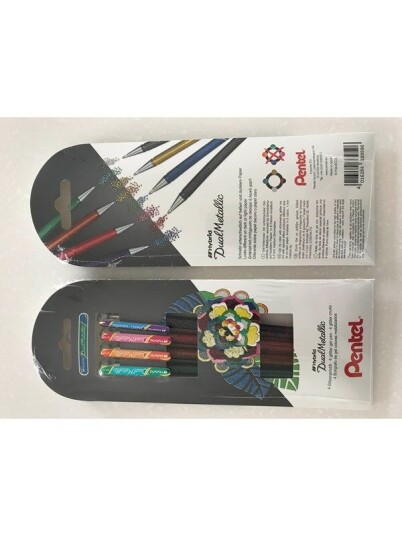 Pentel K110-4COL Dual Metallic Roller