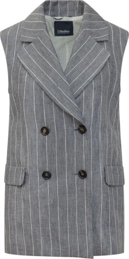 Max Mara Dame Dress Blå S,
