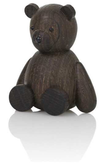 Lucie Kaas Trefigur Teddy Smoked-Oak 9cm