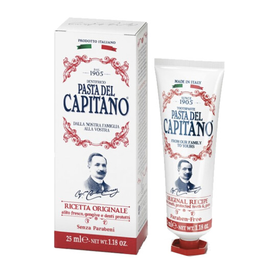 Pasta del Capitano 1905 Original Recipe Travel Size Tannkrem