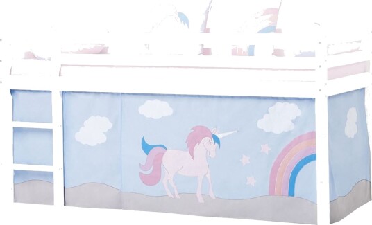 Hoppekids Sengegardin, Unicorn, 90x200cm