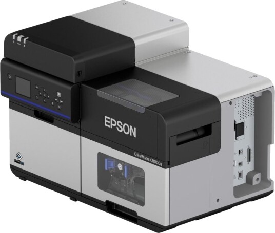 Epson Colorworks C8000e Bk Etikettskriver Farge Ink Jet Rull 11,2 Cm 600 X 1200 Dpi Inntil 300 Mm/Sek Mono / Inntil 300 Mm/Sek Farge Gigabit Lan Usb 3.0 Seriell Epson Colorworks C8000e Bk Etikettskriver Farge Ink Jet Rull 11,2 Cm 600 X 1200 Dpi Inntil 300 Mm/Sek Mono / Inntil 300 Mm/Sek Farge Gigabit Lan Usb 3.0 Seriell