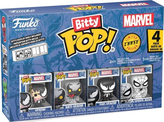 Funko Pop Marvel Figur: Venom 4 Pak Mix Funko Pop Marvel Figur: Venom 4 Pak Mix