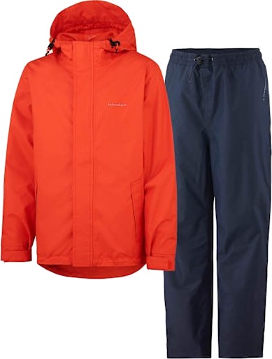 Jotunheim Vågå Regnsett Junior Mandarin Red 140/10