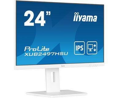 Iiyama ProLite XUB2497HSU-W2 24" IPS Skjerm Full HD 100Hz Hvit Iiyama ProLite XUB2497HSU-W2 24" IPS Skjerm Full HD 100Hz Hvit