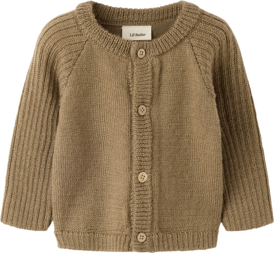 Lil"Atelier Nbmnomo Noa Wool Ls Knit Card Lil Brown 86