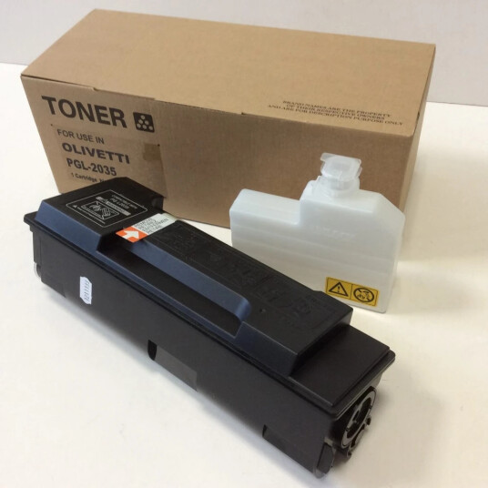 TB Toner Sort (12.000 sider) erstatter Olivetti B0808 TB Premium toner