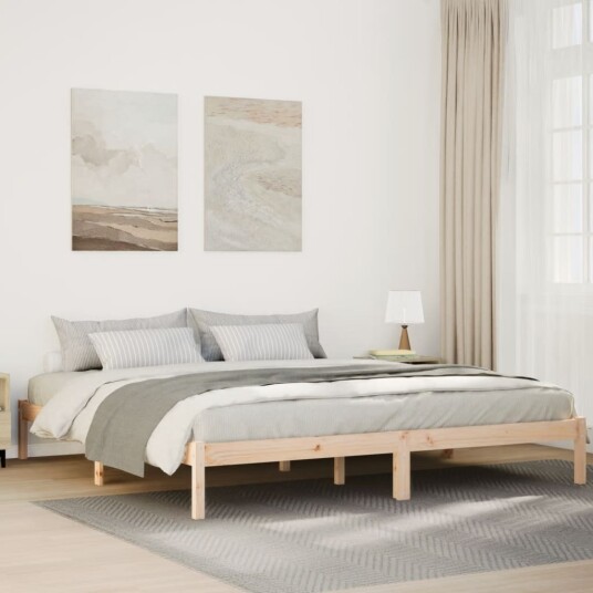 Ekstra lang sengeramme uten madrass 180x210 cm heltre furu
